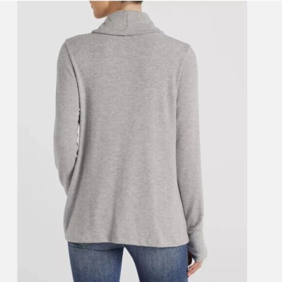 Michael Stars Cowl Neck Top with Thumbholes - LP - Picture 4 of 8